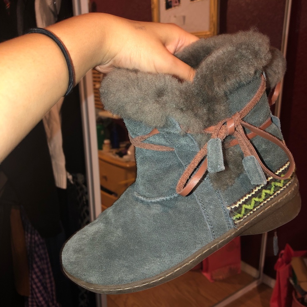 Grey UGG Ankle Boots